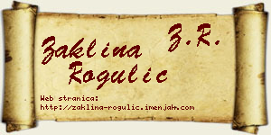 Žaklina Rogulić vizit kartica
